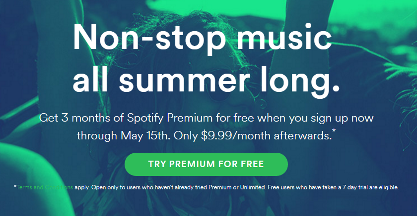 Spotify 3 Months Free Premium
